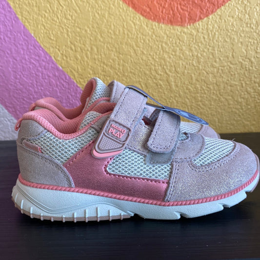 New Pink Velcro Shoes, 9.5