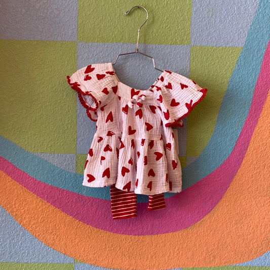 Red Heart Outfit, 12M