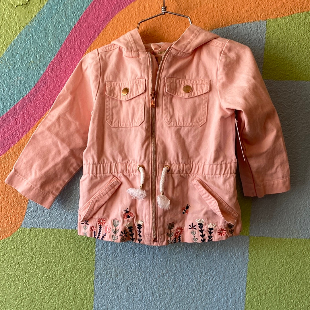 Pink Embroidered Jacket, 18M