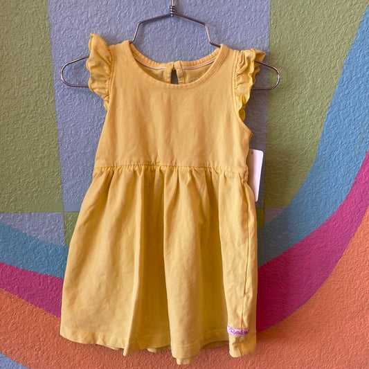 Yellow Ruffle Dress, 18/24M