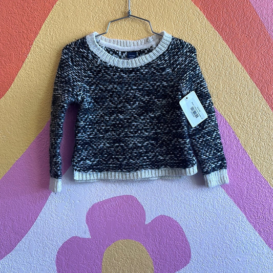 Black + White Knit Sweater, 3T