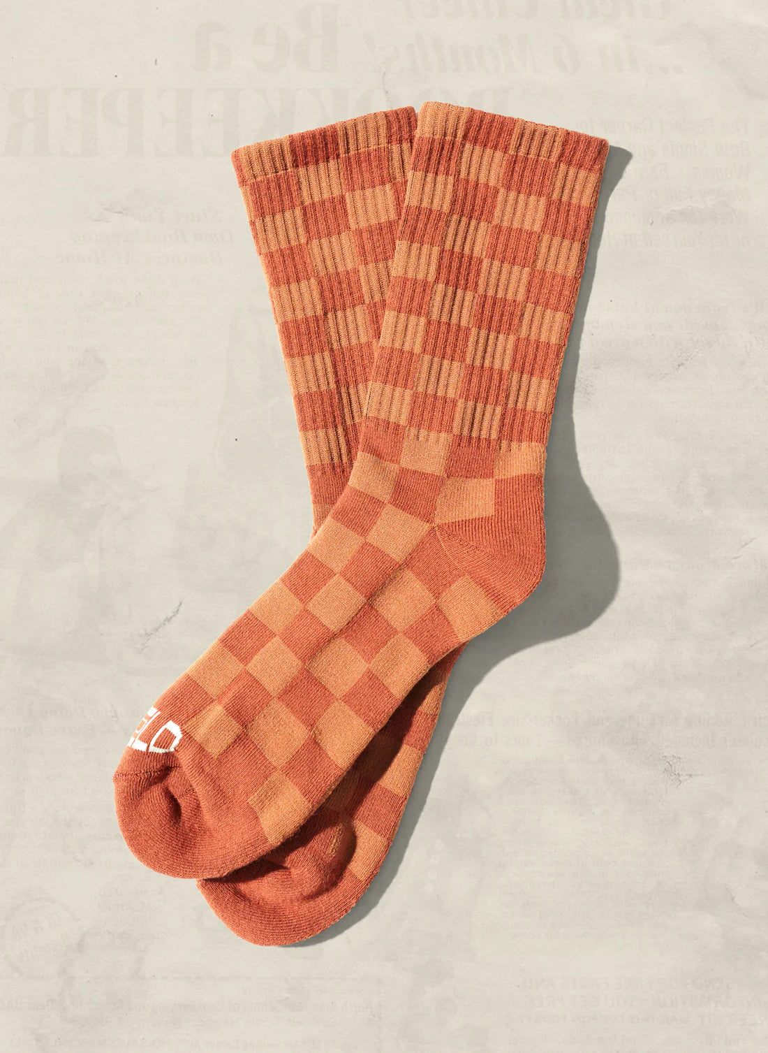 Adult Tonal Checkerboard Socks