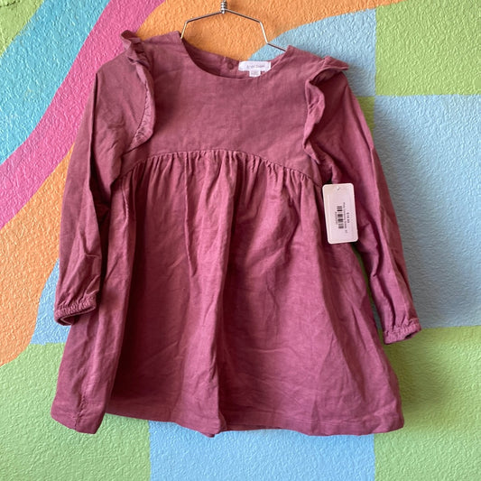 Pink Corduroy Dress, 3T