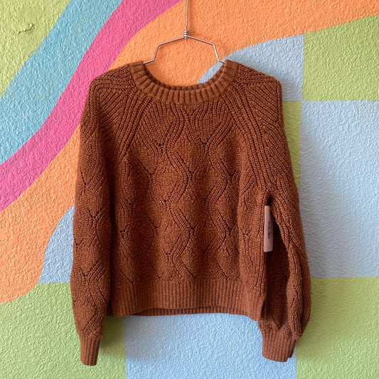 Brown Knit Sweater, 6/7