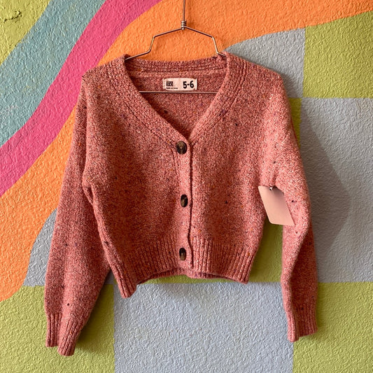 Pink Button Front Cardigan, 5/6