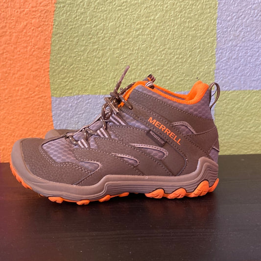 Brown & Orange Hiking Shoes, 1Y