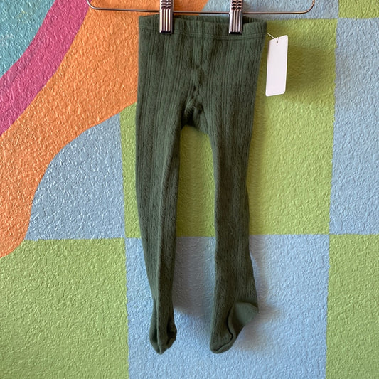 Green Knit Tights, 1/2