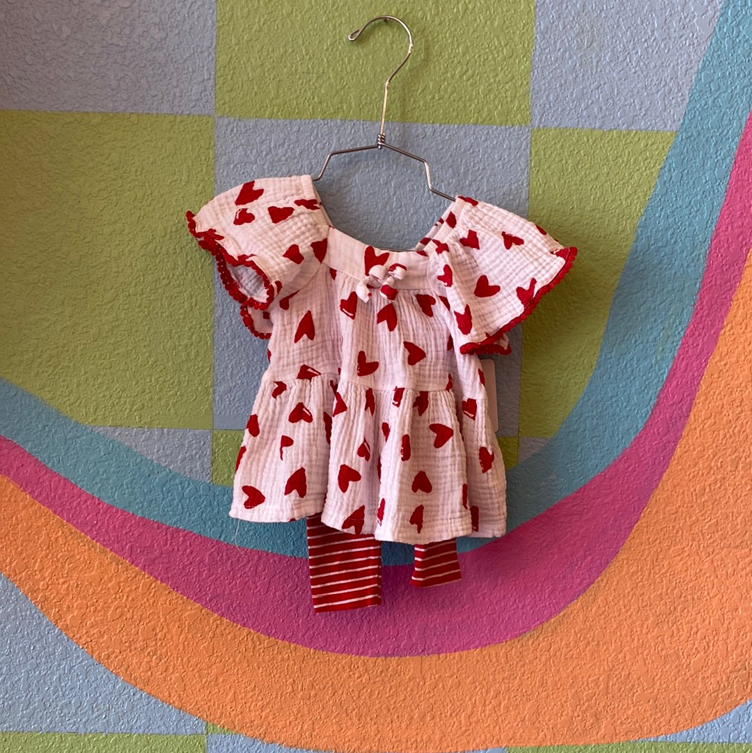 Red Heart Outfit, 12M