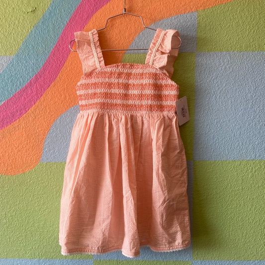 New Coral Stripe Dress, 5