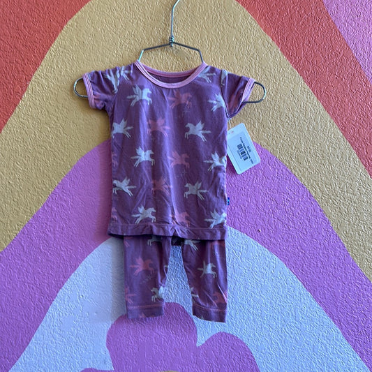 Purple Pegasus Pajamas, 3/6M