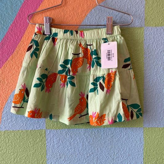 Green Bird Skirt, 2T