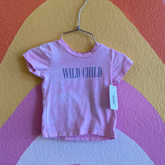 Pink Wild Child Tee, 0/3M