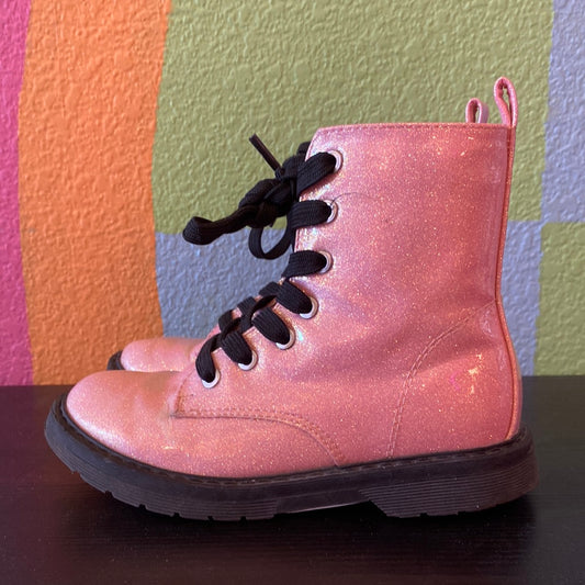 Pink Glitter Boots, 12