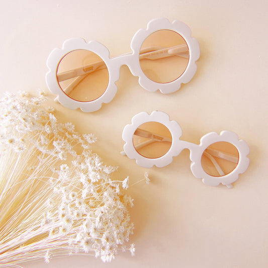 Kids Flower Sunglasses | Ivory